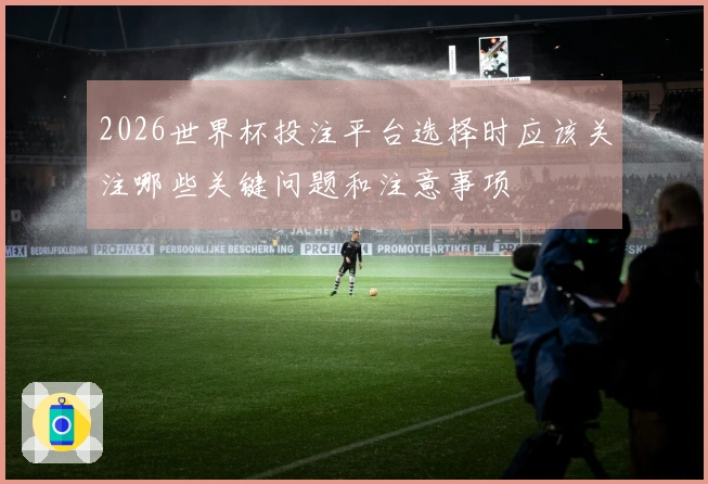 2026世界杯投注平台选择时应该关注哪些关键问题和注意事项